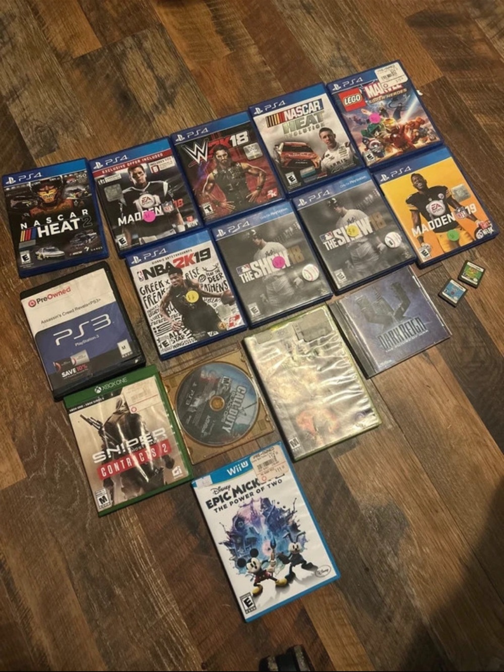 Assorted PS4 & Multi-Platform Video Games - Blue Cases